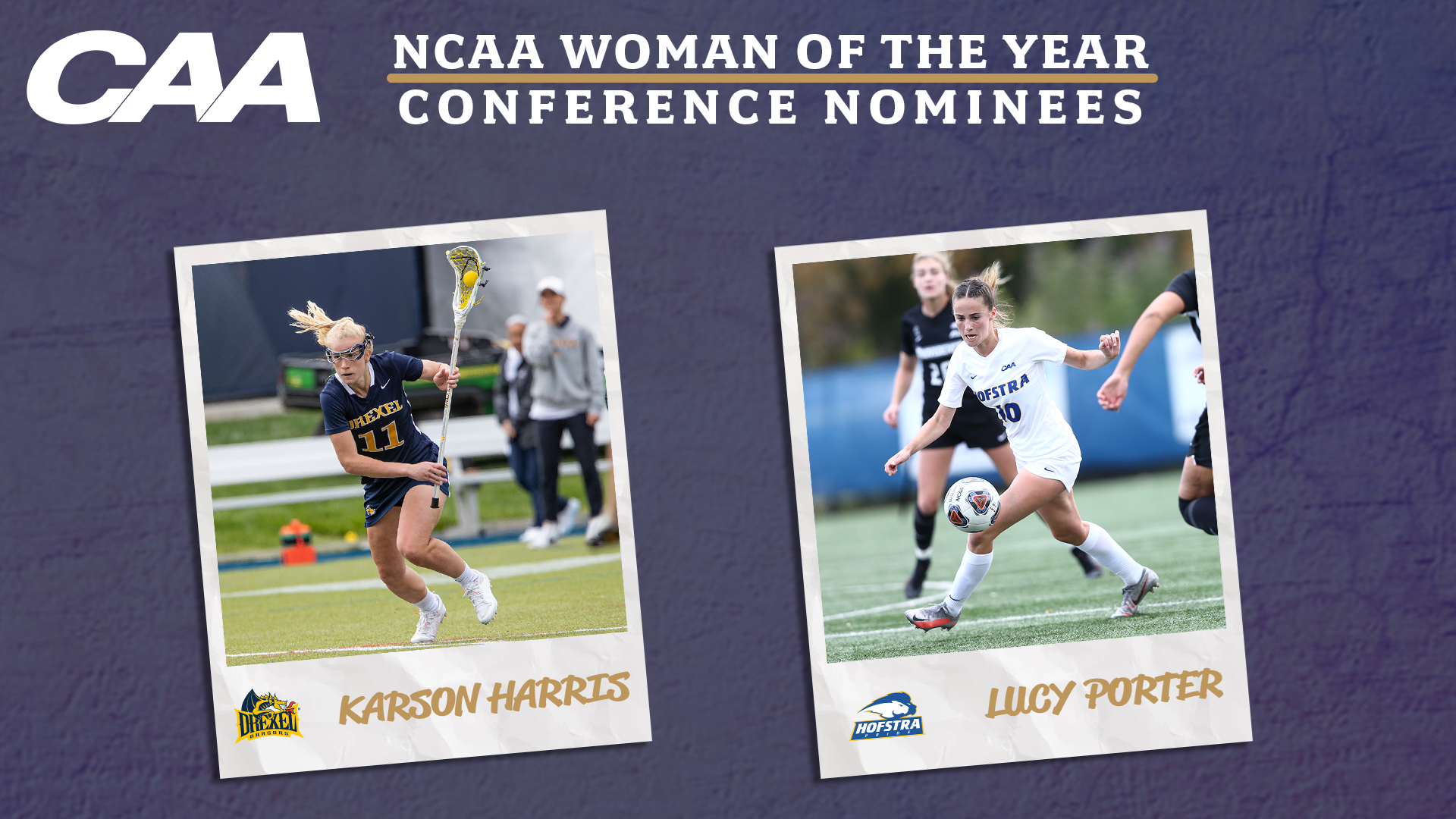 Drexel's Harris, Hofstra's Porter Selected as Conference Nominees for NCAA Woman of the Year Award