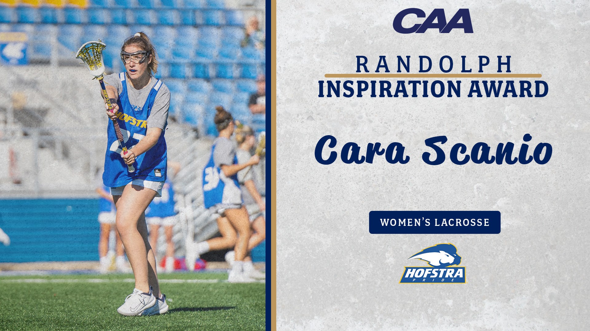Hofstra's Cara Scanio Chosen As 2022 Randolph Inspiration Award Winner