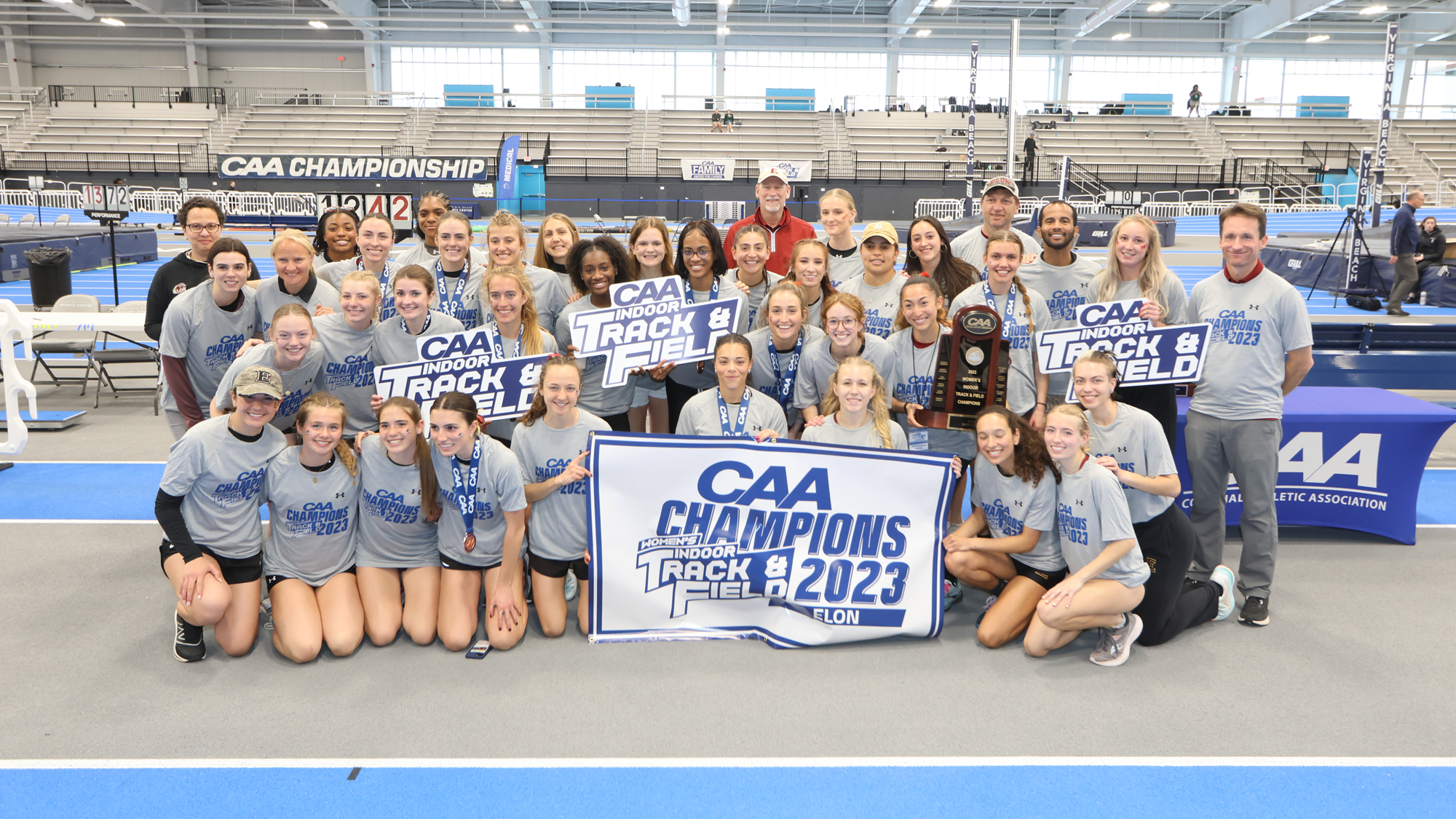Elon Wins Inaugural Women’s CAA Indoor Track & Field Championship