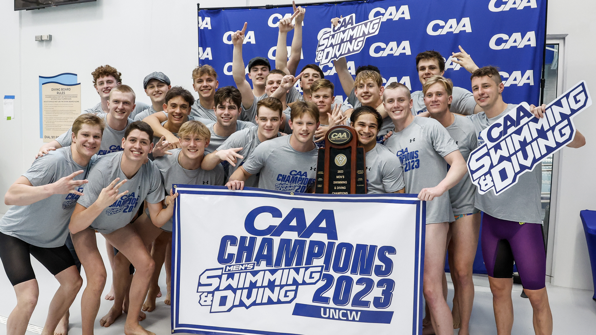 UNCW Repeats As CAA Men's Swimming And Diving Champion