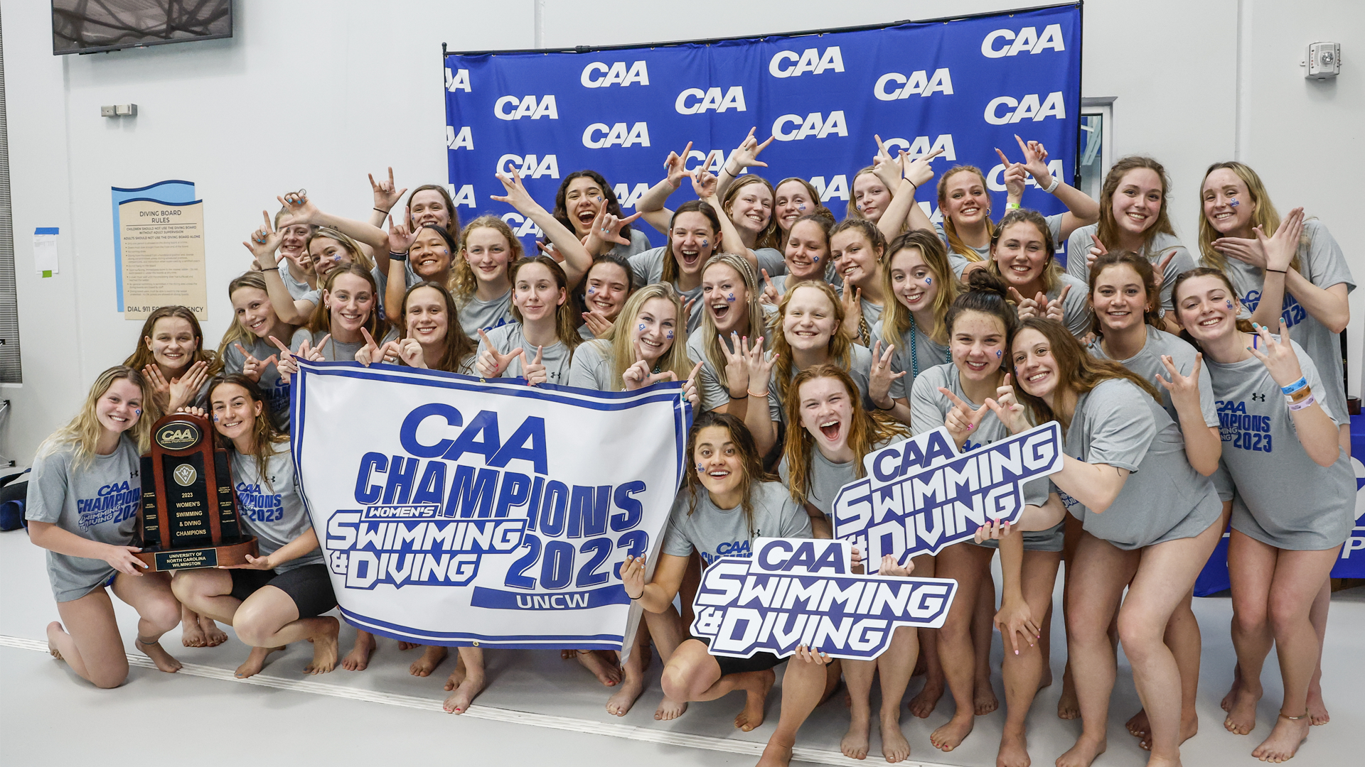 UNCW Captures First CAA Women's Swimming And Diving Championship Since 2006