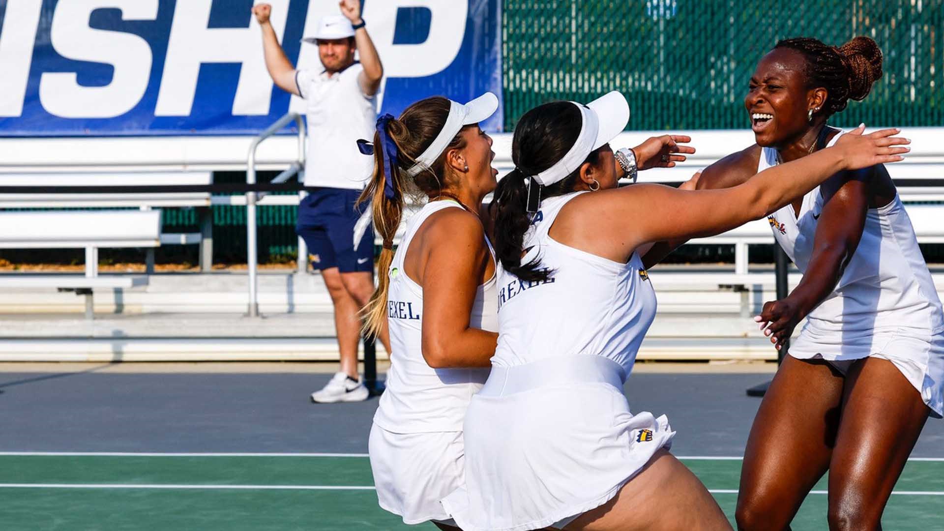 Drexel, UNCW Pull Upsets To Join W&M And Elon In CAA Women's Tennis Semis
