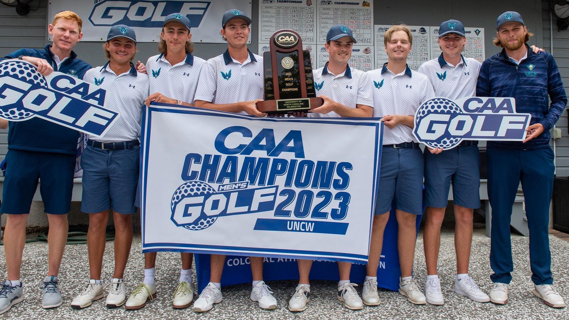 UNCW Holds off Elon Charge to Win 2023 CAA Men’s Golf Championship