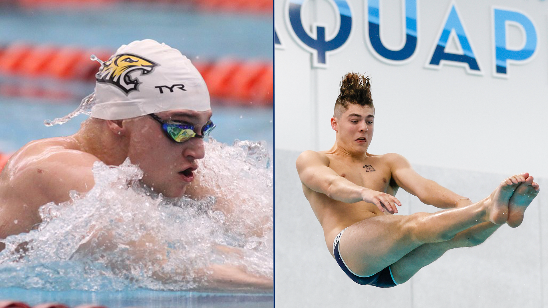 Benzing, Badrian Earn Top Honors On CAA Men's Swimming & Diving Postseason Awards