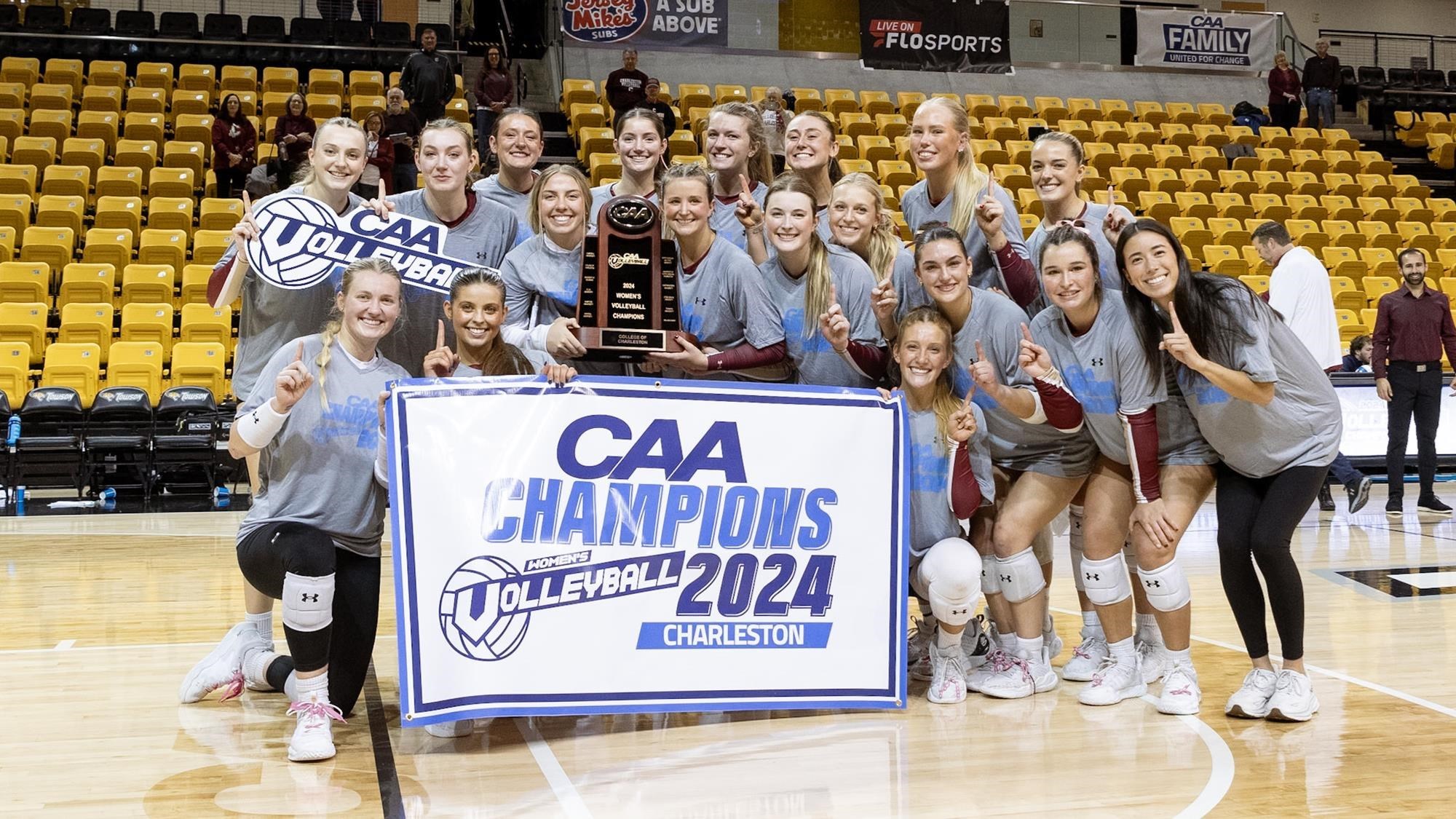 Charleston Crowned CAA Volleyball Champions for First Time Since 2013
