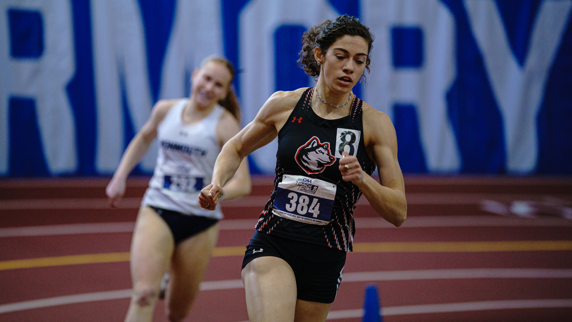 Northeastern Men and Women Lead After Day One of the 2024 CAA Indoor Track & Field Championships