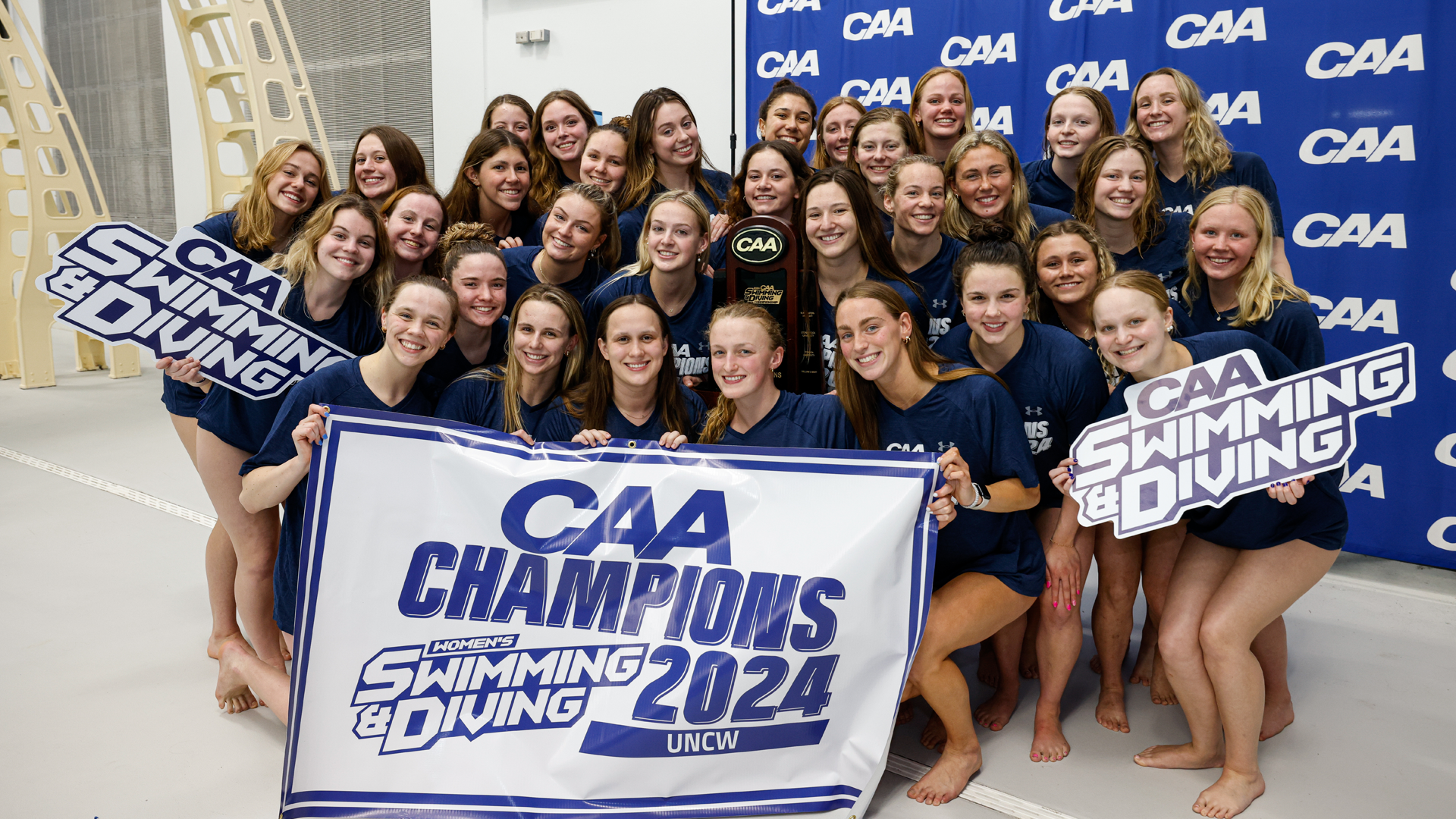 UNCW Repeats As CAA Women's Swimming & Diving Champions