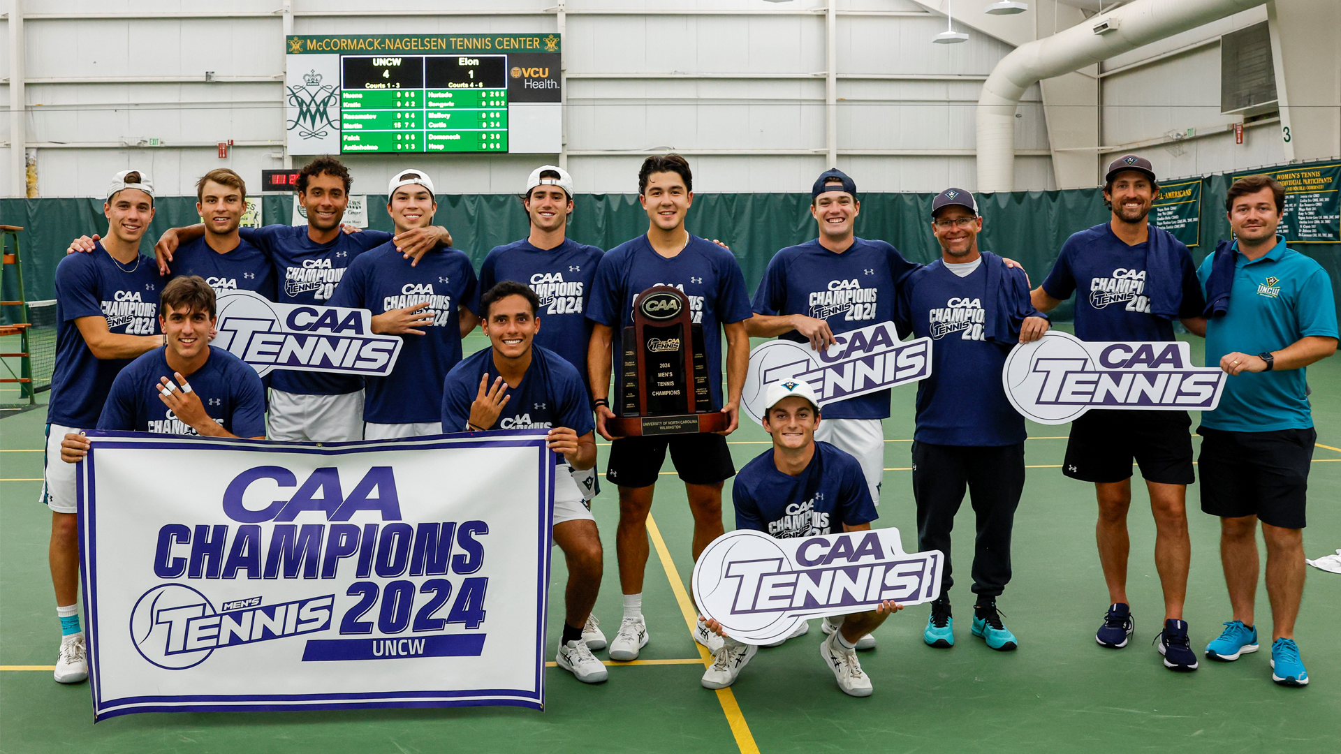 UNCW Captures Fourth Straight CAA Men's Tennis Championship